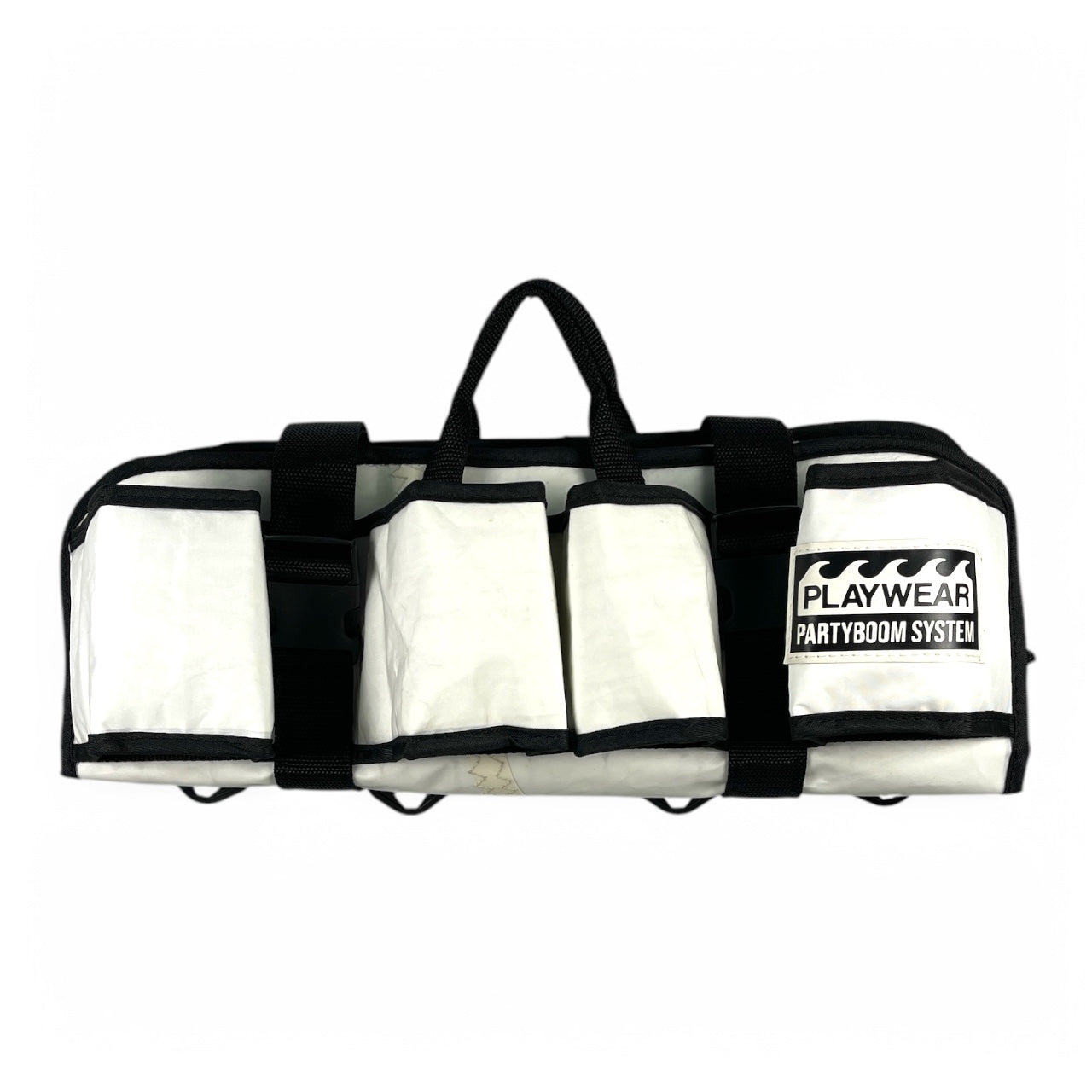 PLAYWEAR PARTYBOOM - THE FIRST-EVER TEAM KOOZIE DRINK HOLDER FOR BOATS, DESIGNED FOR SAILING, MADE IN CANADA.