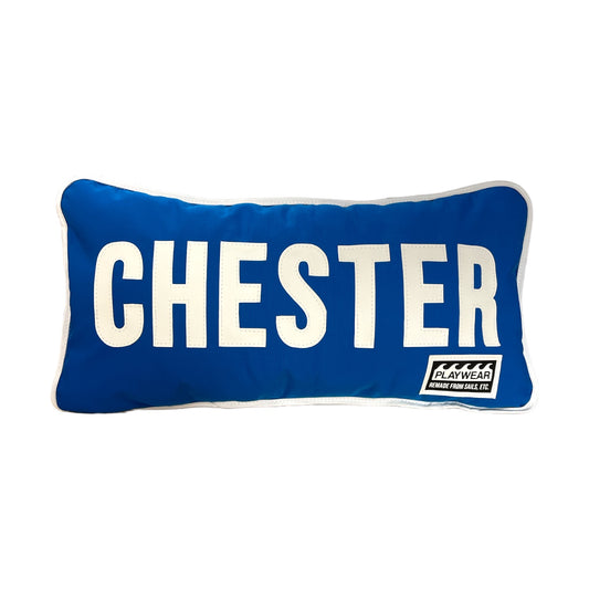 CHESTER PILLOW "PACIFIC BLUE”