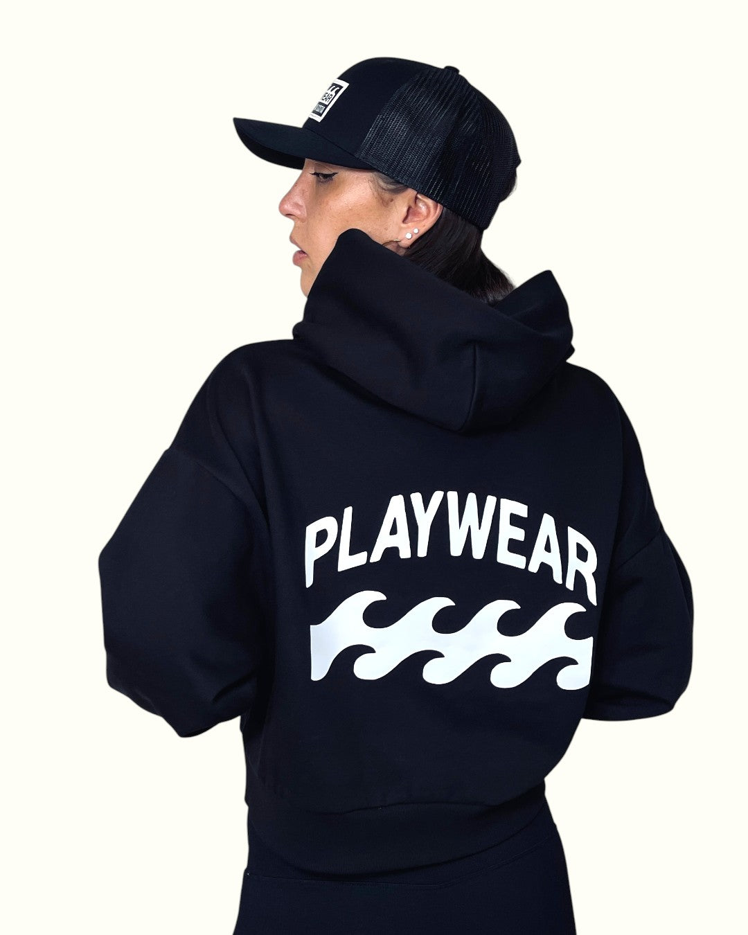 CROPPED PULLOVER HOODIE